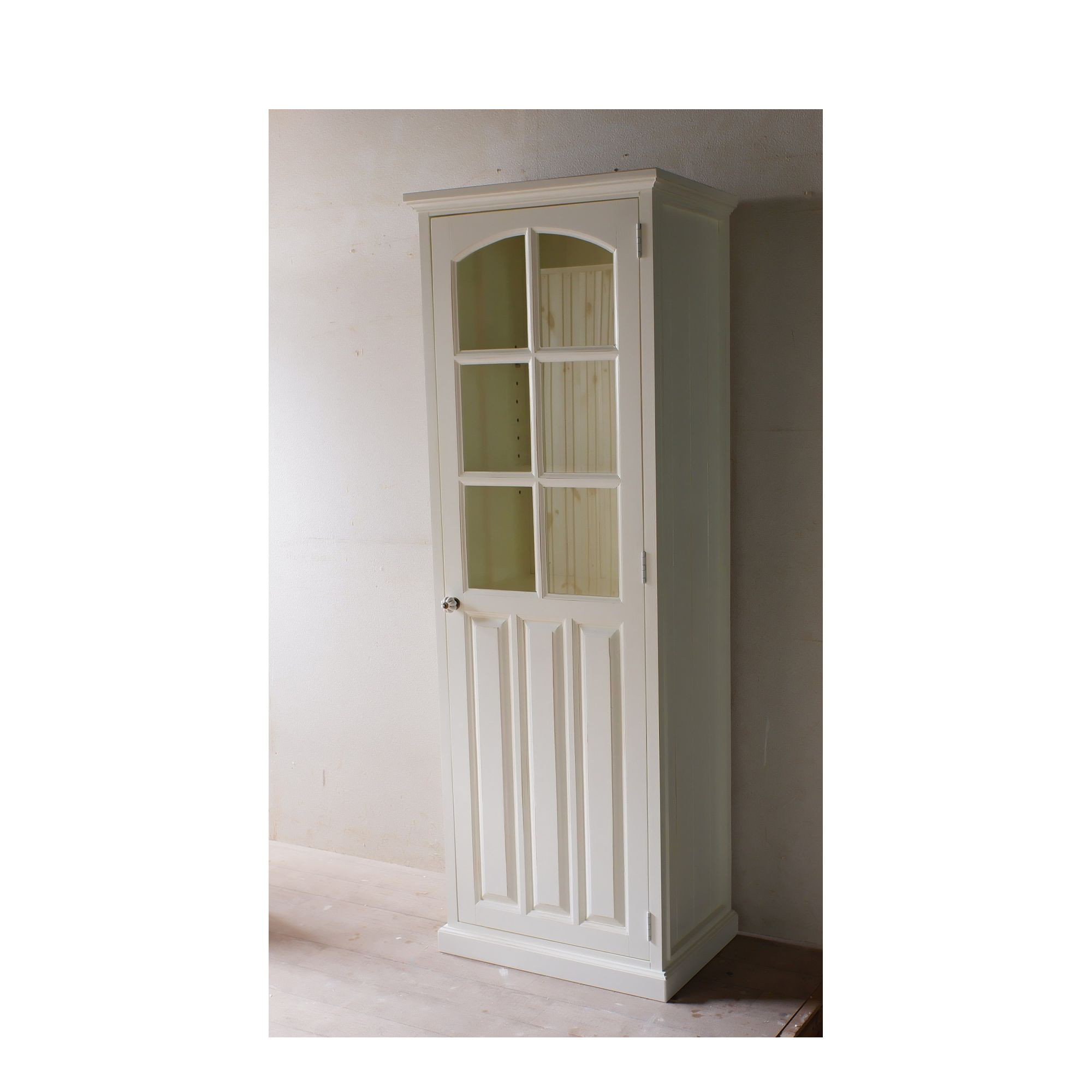 シングルドアキャビネット5　シャビー仕上げ