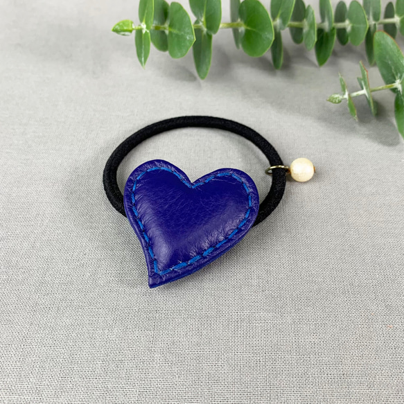 【訳あり品】レジン　ヘアゴム　ぷっくりハート レジン キラキラハートヘアゴム キッズ ベビー 】 子供 ヘア