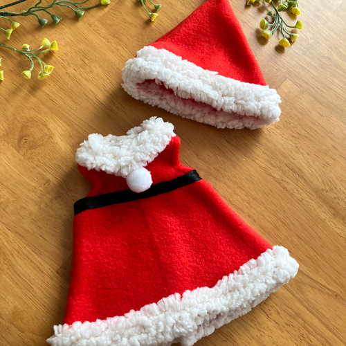 メルちゃん ソランちゃん クリスマス サンタ服 3点セット