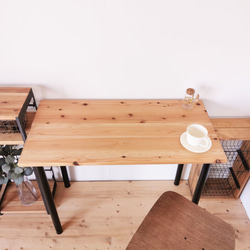 無垢材のデスク / 90cm×45cm / ライトブラウン / 組立簡単 工具不要 / リビング 子供部屋 / テーブル 5枚目の画像
