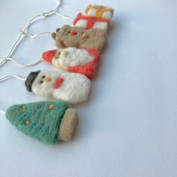 さんかくサンタさんのクリスマスガーランド 7枚目の画像