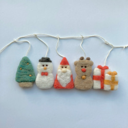 さんかくサンタさんのクリスマスガーランド 5枚目の画像