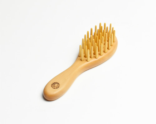 つげブラシ 丸小 国産薩摩つげ・天然椿油使用 その他インテリア雑貨