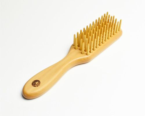 つげブラシ 5列 丸 国産薩摩つげ・天然椿油使用 その他インテリア雑貨