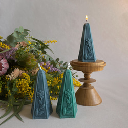 ⭐Creema限定⭐山紫陽花のキャンドルホルダーとアロマキャンドルの