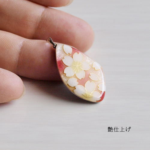 尾張七宝 極上ペンダント 桜 ネックレス・ペンダント 三代目加藤