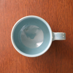 こっくり水色釉薬のマグカップ ＊ １ 9枚目の画像
