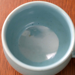 こっくり水色釉薬のマグカップ ＊ １ 10枚目の画像