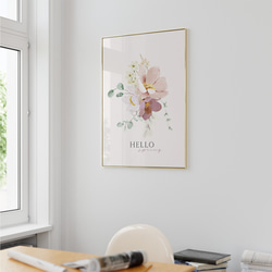 春の花束のポスター / i1676 /  ベージュや淡いピンクの花束　インテリアポスター 8枚目の画像