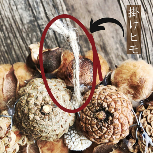 送料無料【クリスマス2025】ブラウン コットンフラワーのフワフワ Xmas