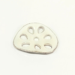 【清水焼】リバーシブル野菜箸置き（レンコン） 1枚目の画像