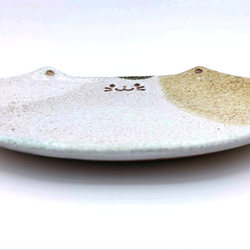 【陶器】大きなネコのお皿 『茶々丸』（板作り） 3枚目の画像