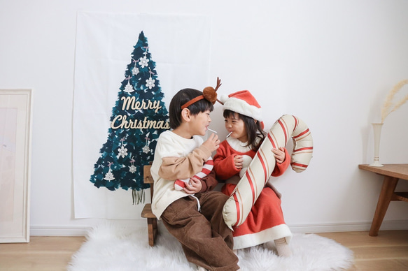 &lt;特集&gt;聖誕蕾絲裝飾品白色❄︎雪花樹掛毯裝飾禮物 第11張的照片