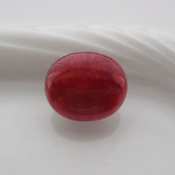 りんご色　ガラス　帯留め　小ぶり　小さめ　シンプル　リンゴ　ヘアゴム　ブローチ　 1枚目の画像