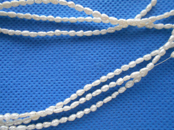 淡水真珠１連パーツ販売 小粒タイプ 3枚目の画像