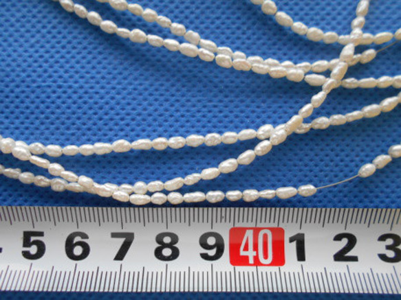 淡水真珠１連パーツ販売 小粒タイプ 4枚目の画像