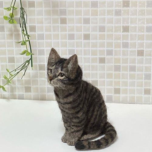 キジトラ♡羊毛フエルト♡リアルサイズ キジトラ 羊毛フェルトの人気通販 | minne byGMOペパボ 国内最大