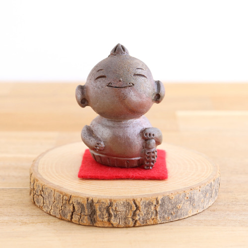 備前焼 子鬼(小)(金棒ver.)【陶器・置物】 その他置物 備前焼 子鬼(小)(金棒ver.)【陶器・置物】 その他置物