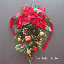 完売 クリスマス・スワッグ（10）～ Joyeux ～35X19 Noël