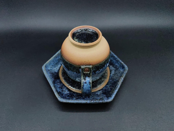 【陶器】◆TVチャンピオン陶芸王が作る器・究極のコーヒーカップ  完了型  『四器織折    冬』 3枚目の画像