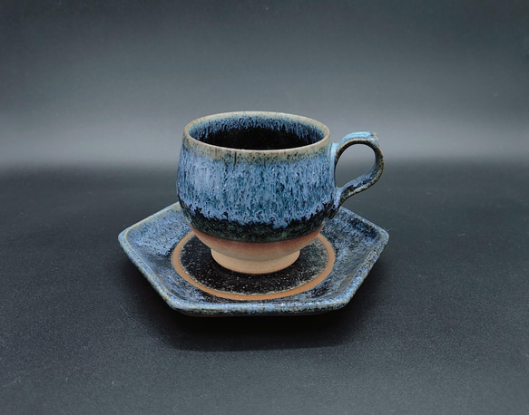 【陶器】◆TVチャンピオン陶芸王が作る器・究極のコーヒーカップ  完了型  『四器織折    冬』 1枚目の画像