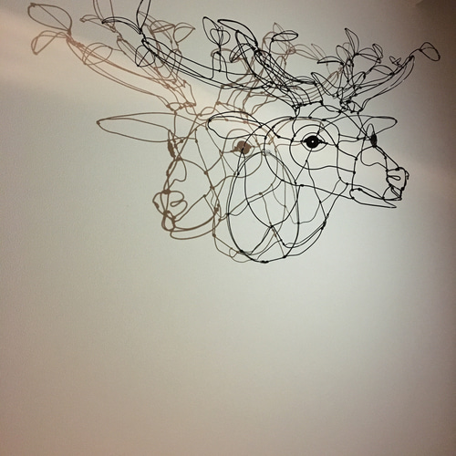 ワイヤーアート ワイヤークラフト 鹿 tree【受注制作】 立体 ワイヤーアート ワイヤークラフト 鹿 tree【受注制作】 立体
