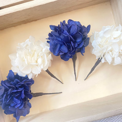 他店でも販売中。 ネイビーブルーミックス ヘッドパーツ 髪飾り 結婚式