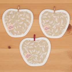 りんごのコースター（3枚組） ～マジックアワー～ 3枚目の画像