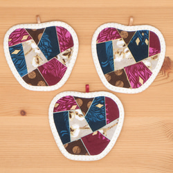 りんごのコースター（3枚組） ～マジックアワー～ 2枚目の画像