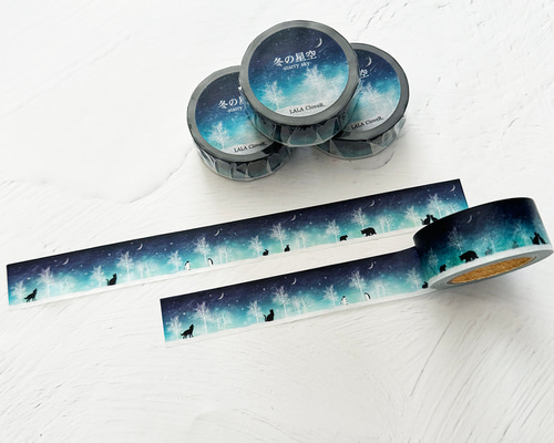 巻売 500★ 海外 マスキングテープ マステ PET 装飾 月 星 銀ホロ 巻売 500☆ 海外 マスキングテープ マステ PET 装飾 月 星 銀ホロ