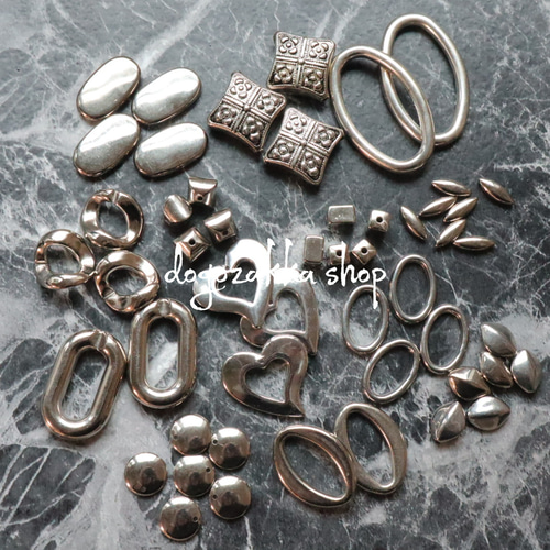 12個☆在庫限り☆シンプルビーズ シルバー アクセサリーパーツ