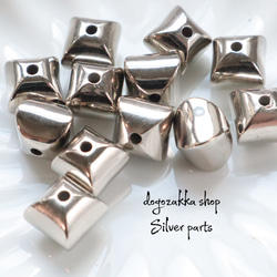 シルバーハンドメイドアクセサリー専用 12個☆在庫限り☆シンプルビーズ シルバー アクセサリーパーツ