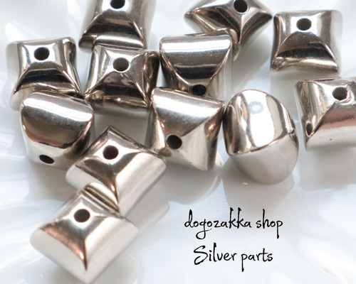 12個☆在庫限り☆シンプルビーズ シルバー アクセサリーパーツ