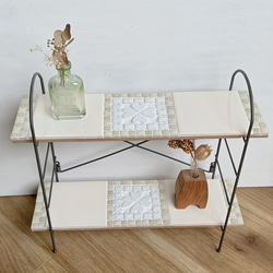 マッケンジーチャイルズ ロイヤルチェック　エナメル ラージ 塩コショウ入れ マッケンジーチャイルズ ロイヤルチェック エナメル ラージ 塩