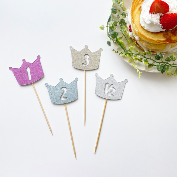 Meadow Flower crown 1歳ケーキトッパー Meadow Flower crown 1歳