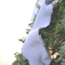 常緑樹のスワッグ　40センチ   2023冬  生花 フレッシュ　ドライフラワー　 6枚目の画像