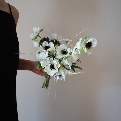 動きのあるアネモネブーケ♡ アーティフィシャルフラワー ウェディング