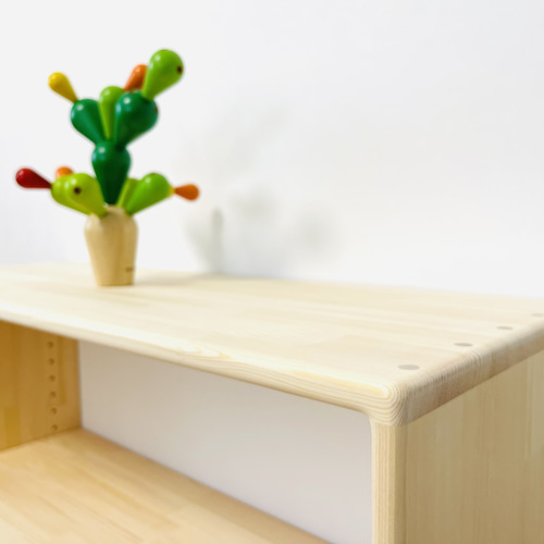 棚板が動かせる教具棚 2段 高さ60cm サイズオーダーOK 食器・家具 T