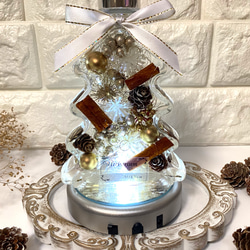 クリスマスツリーボトルハーバリウム