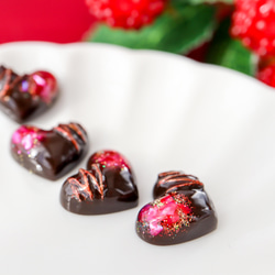 《特集掲載》ハートチョコレートピアス (ダークチョコレート)  ショコラ  バレンタイン フェイクスイーツ ブラウン 9枚目の画像