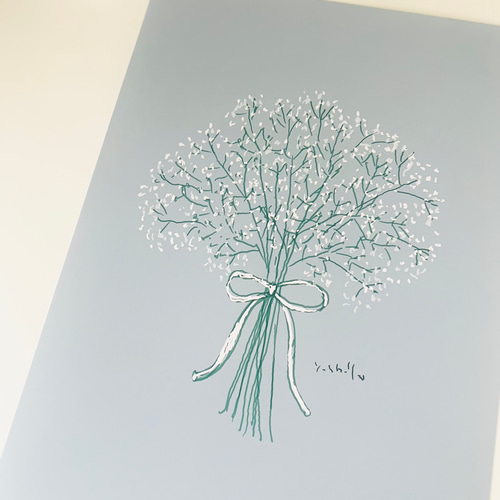 11月6日 カスミソウ あなたの笑顔に癒されます 花言葉アート