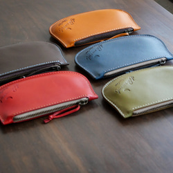 5色】本革 ポーチ 小物入れ ポーチ 鎌倉 三日月工房 通販 10629790