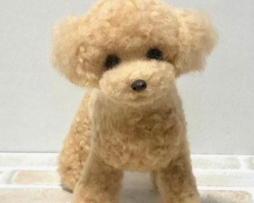 オーダー トイプードル 羊毛フェルト 犬 ハンドメイド ぬいぐるみ