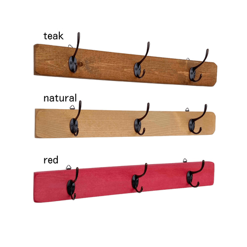3 wall hooks／standard 10colors／wall storage／壁掛けフック