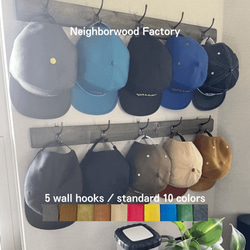 5 wall hooks／standard 10colors／wall storage／壁掛けフック ウォールフック 1枚目の画像