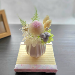 いいね♡700超え　お試しサイズ　プリザーブドフラワー仏花 4枚目の画像