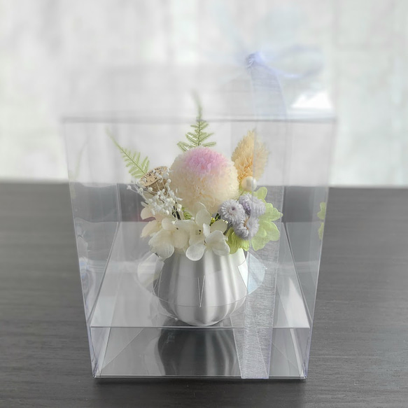 いいね♡700超え　お試しサイズ　プリザーブドフラワー仏花 5枚目の画像