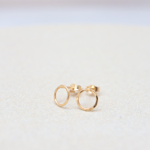 14kgf/小さなピアス(まる/circle) ピアス（スタッド・一粒