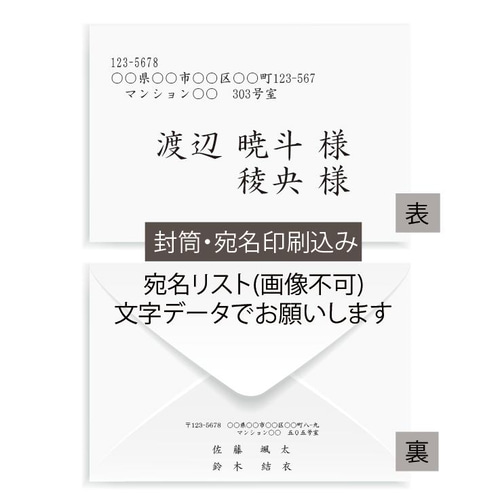 ★２月限定★半額★招待状の宛名書き致します！ 招待状 宛名書きいたします｜Yahoo!フリマ（旧PayPayフリマ）