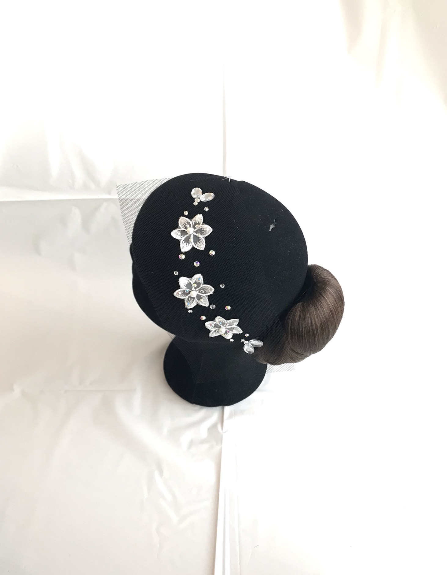 DT173 社交ダンス用ヘアアクセサリー ブラック